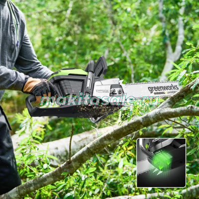 Цепная пила аккумуляторная Greenworks OCS800, 82V, 50 см, без АКБ и ЗУ