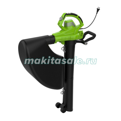 Воздуходувка-пылесос садовый электрический Greenworks BL3000, 220 В, 3000 Вт