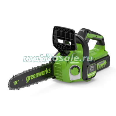 Цепная пила аккумуляторная Greenworks GD24CS30 24V 30см с АКБ 4 АЧ и ЗУ