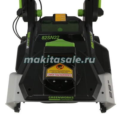 Снегоуборщик аккумуляторный Greenworks GD82ST 82V без АКБ и ЗУ