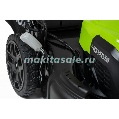 Газонокосилка аккумуляторная Greenworks GD40LM46SP, 40V, 46см, самоходная, c 1хАКБ 8 Ач и ЗУ