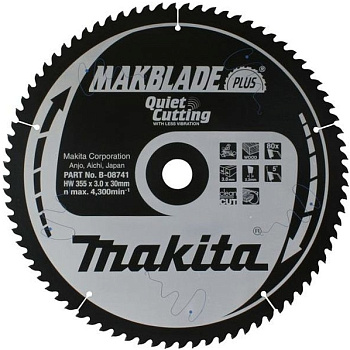 Пильный диск Макита Premium 355х30/25х3х80T (B-35237)