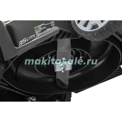 Газонокосилка аккумуляторная Greenworks, 40V, G40LM35K4, 35 см, c 1хАКБ 4 А.ч и ЗУ