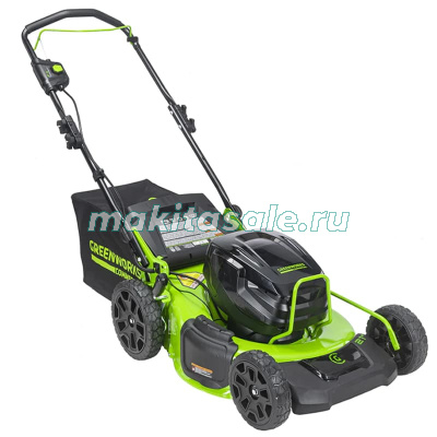 Газонокосилка аккумуляторная Greenworks GC82HPLM51, 82V, 51 см