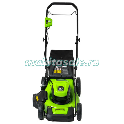 Газонокосилка аккумуляторная Greenworks GD40LM46HP с  АКБ 4 Aч и ЗУ