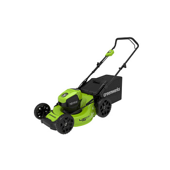 Газонокосилка аккумуляторная Greenworks GD40LM46HP с  АКБ 4 Aч и ЗУ