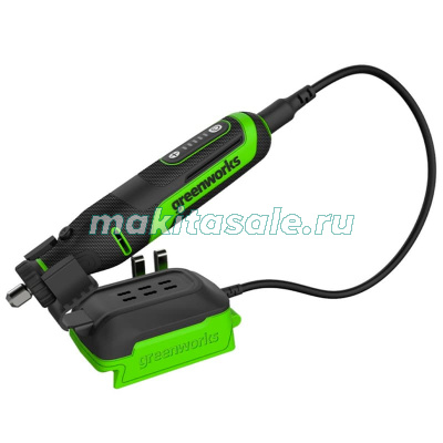 Гравер аккумуляторный Grenworks G24RT, 24V, бесщеточный, с принадлежностями 52 шт., без АКБ и ЗУ