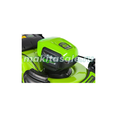 Газонокосилка самоходная, аккумуляторная Greenworks GD60LM46SPK4, 60V, 46 см, с 1хАКБ 4 А.ч. и ЗУ