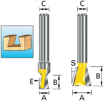 Фреза ласточкин хвост Makita D-68323