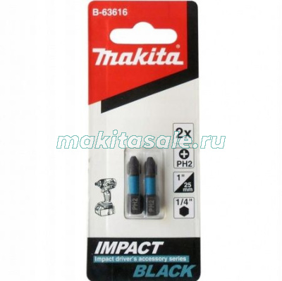 Насадка Impact PH2, 25 мм, C-form, 2 шт Makita B-63616