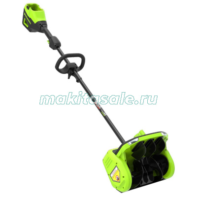 Снегоуборщик аккумуляторный Greenworks, 60V, 30 см, с регулируемым направлением выброса, бесщеточный, c 1хАКБ 5Ач и ЗУ