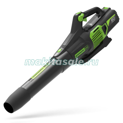 Воздуходув аккумуляторный Greenworks GD60ABK4, 60V, c 1хАКБ 4 А.ч. и ЗУ