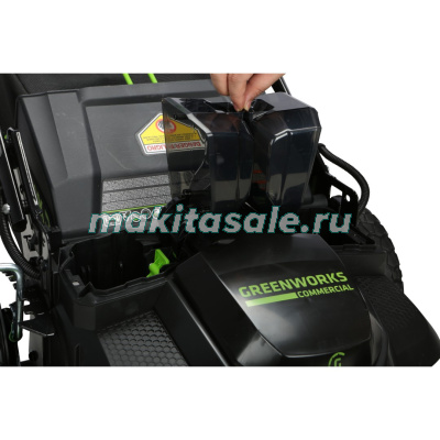 Газонокосилка аккумуляторная Greenworks TwinForce, 82V, 61 см, самоходная, бесщеточная, без АКБ и ЗУ