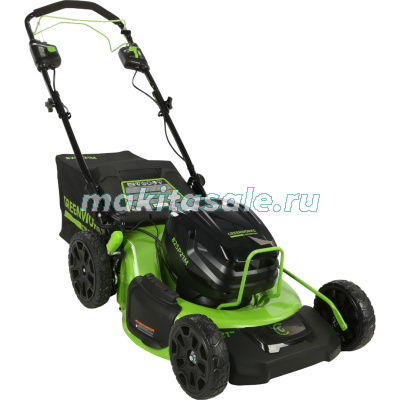 Газонокосилка самоходная Greenworks GC82LM51SP2, 51 см, c 1*АКБ 5 А.ч и ЗУ