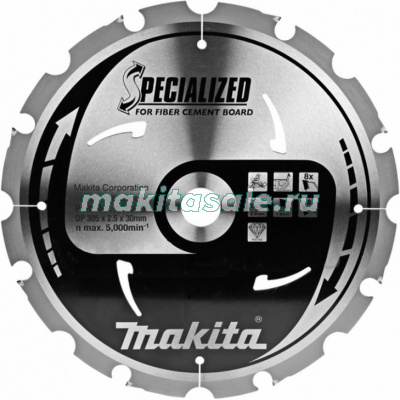 Пильный диск Makita B-31631 для плит 305x30x8T