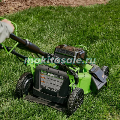 Газонокосилка аккумуляторная Greenworks GC82HPLM51, 82V, 51 см