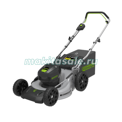 Газонокосилка аккумуляторная Greenworks GC82LM46K5, 82V, 46 см, с 1хАКБ 5 А.ч. и ЗУ