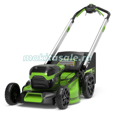 Газонокосилка самоходная, аккумуляторная Greenworks GD60LM51SP, 60V, 51 см, бесщеточная, c АКБ 4АЧ и ЗУ