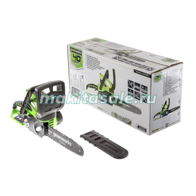 Цепная пила аккумуляторная Greenworks G40CS30K4, 40V, 30 см, с 1хАКБ 4 А.ч и ЗУ