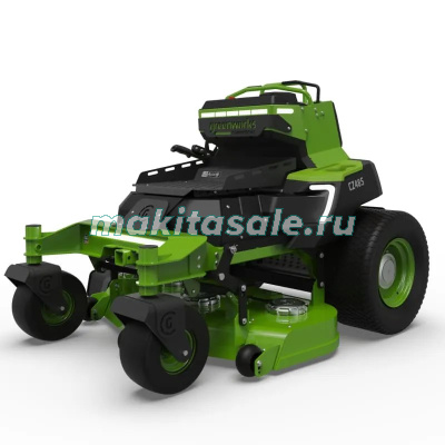 Райдер садовый аккумуляторный с нулевым радиусом разворота Greenworks ZTCS92, 82V, 92 см, с АКБ 8 кВтч