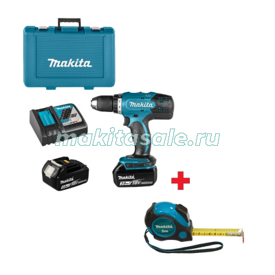 Аккумуляторная дрель-шуруповерт Makita DDF453RFEPR