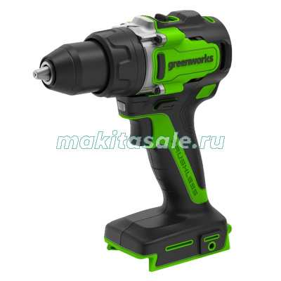 Дрель-шуруповерт аккумуляторная Greenworks GD24DD90 3707507,  24V, 90 Нм, бесщеточная, без АКБ и ЗУ