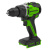 Дрель-шуруповерт аккумуляторная Greenworks GD24DD90 3707507,  24V, 90 Нм, бесщеточная, без АКБ и ЗУ