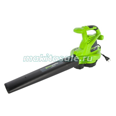 Воздуходув-Садовый Пылесос электрический Greenworks GBV2800, 2800W