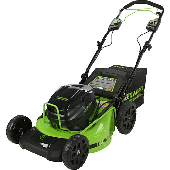 Газонокосилка самоходная Greenworks GC82LM51SP2, 51 см, c 1*АКБ 5 А.ч и ЗУ