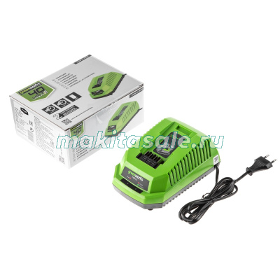 Триммер аккумуляторный Greenworks 40V G40LTK6 30 см с АКБ 6 AЧ и ЗУ