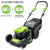 Газонокосилка аккумуляторная Greenworks GD40LM46SP, 40V, 46см, самоходная, c 1хАКБ 8 Ач и ЗУ
