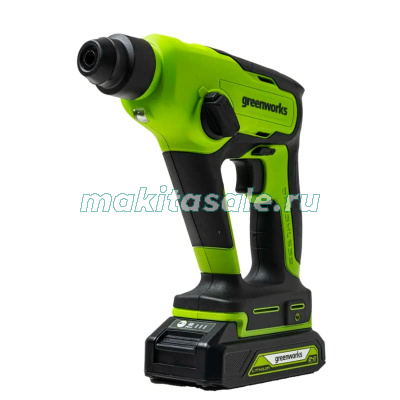 Перфоратор Greenworks GD24SDS1K2 с АКБ 2 Ач и ЗУ