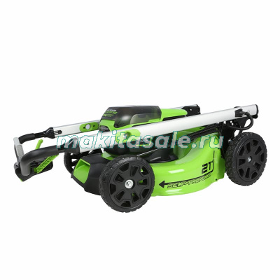 Газонокосилка самоходная, аккумуляторная Greenworks GD60LM51SP, 60V, 51 см, бесщеточная, c АКБ 4АЧ и ЗУ