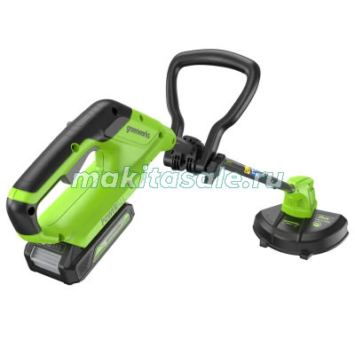 Триммер аккумуляторный Greenworks G24LT251, 24 V, с 1хАКБ 2Ач и ЗУ