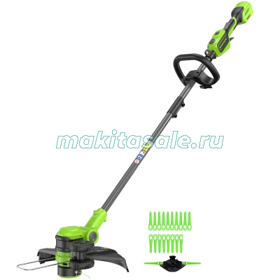 Триммер аккумуляторный Greenworks GD24LT331, 24V, 33 см, без АКБ и ЗУ