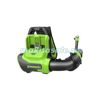 Ранцевая воздуходувка аккумуляторная Greenworks GD40BPG2, 40V, бесщеточная, с 1хАКБ 4 Ач и ЗУ
