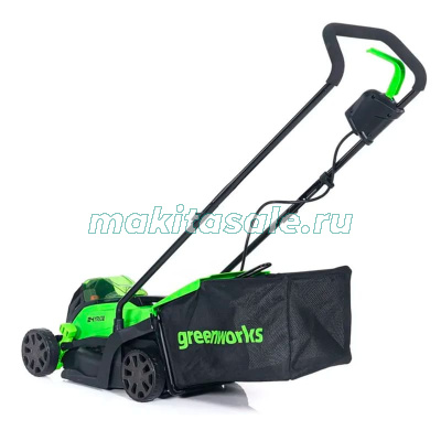 Газонокосилка аккумуляторная Greenworks GD24LM33 2516107,  24V, 33 см, бесщеточная,  с 1хАКБ 4Ач и ЗУ