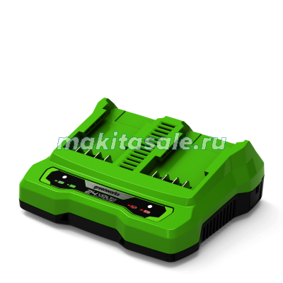 Зарядное устройство на 2 аккумулятора Greenworks G24C 24V