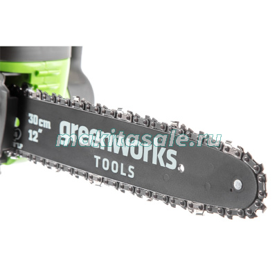 Цепная пила аккумуляторная Greenworks G40CS30K4, 40V, 30 см, с 1хАКБ 4 А.ч и ЗУ