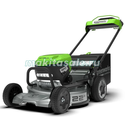 Газонокосилка аккумуляторная Greenworks LM221S, 82V, с АКБ 5 Ач и ЗУ