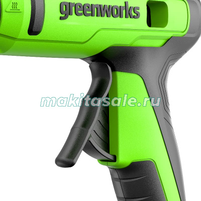 Пистолет клеевой аккумуляторный Greenworks G24GLG, 24V, 11 мм, без АКБ и ЗУ.
