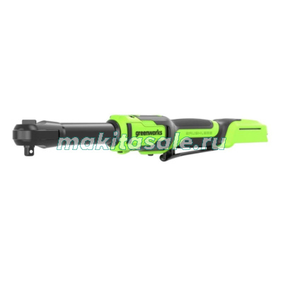 Гайковерт-трещотка Greenworks GD24RW, 24V, бесщеточная, 1/2", 80Нм, редуктор 70 мм, без АКБ и ЗУ с сумкой