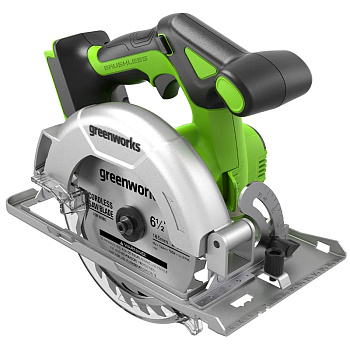 Циркулярная пила аккумуляторная Greenworks 24V GD24CS165 без АКБ и ЗУ