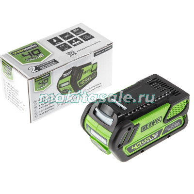 Триммер аккумуляторный Greenworks 40V G40LTK6 30 см с АКБ 6 AЧ и ЗУ