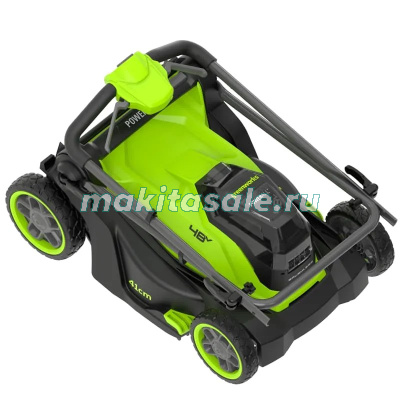 Газонокосилка аккумуляторная Greenworks GD24X2LM411, 2х24V, 41 см, без АКБ и ЗУ