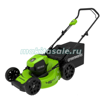 Газонокосилка аккумуляторная Greenworks GD40LM46HP с  АКБ 4 Aч и ЗУ