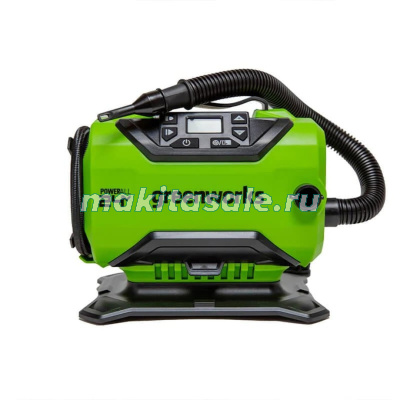 Компрессор автомобильный аккумуляторный Greenworks ACG301, 24V/ 12V