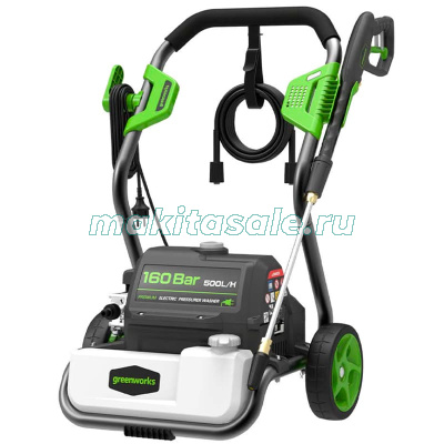 Мойка высокого давления электрическая Greenworks GPWG8II, 2800 Вт, 160 бар