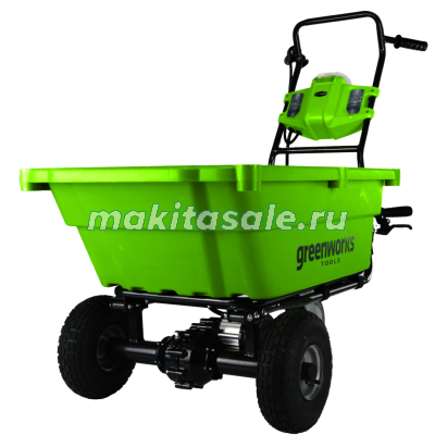 Садовая тележка самоходная Greenworks G40GCK4, 40V, 106 л, с 1хАКБ 4 А.ч и ЗУ