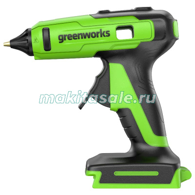 Пистолет клеевой аккумуляторный Greenworks G24GLG, 24V, 11 мм, без АКБ и ЗУ.
